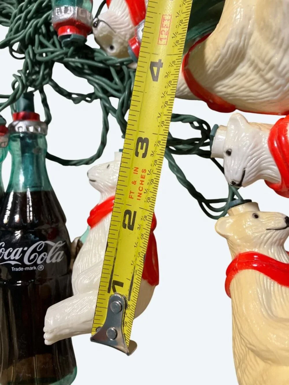 Coca-Cola Polar Bear and Bottle String Lights 10-Piece Set Party Décor